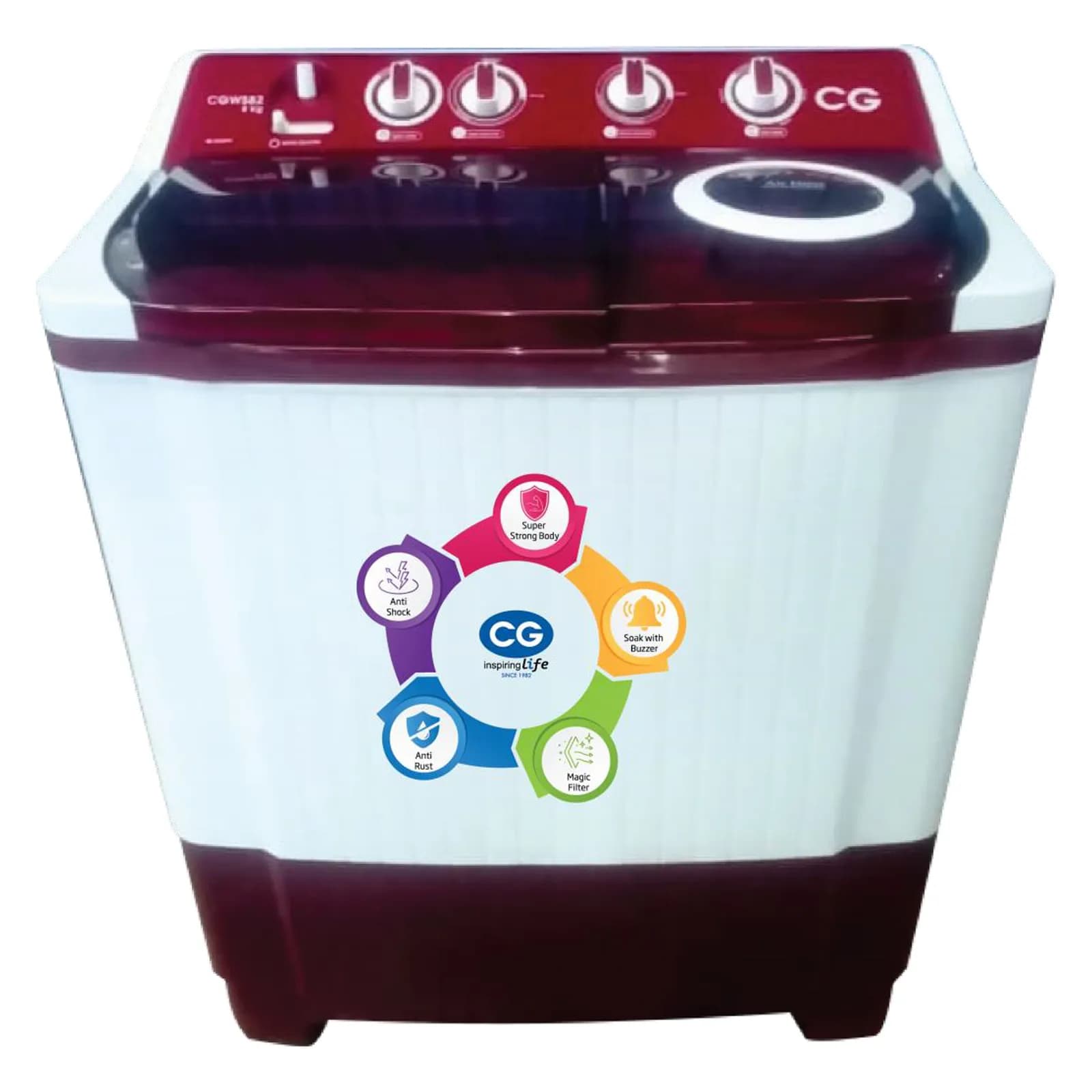 CG 9 kg Semi Automatic Washing Machine