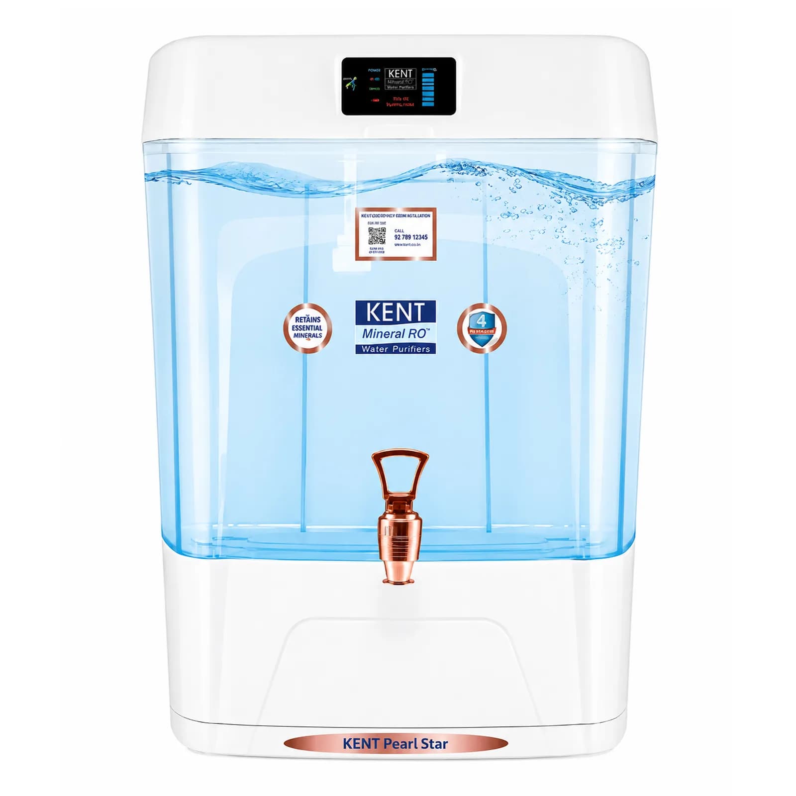 Kent Pearl Star RO Water Purifier, Alkaline + Copper