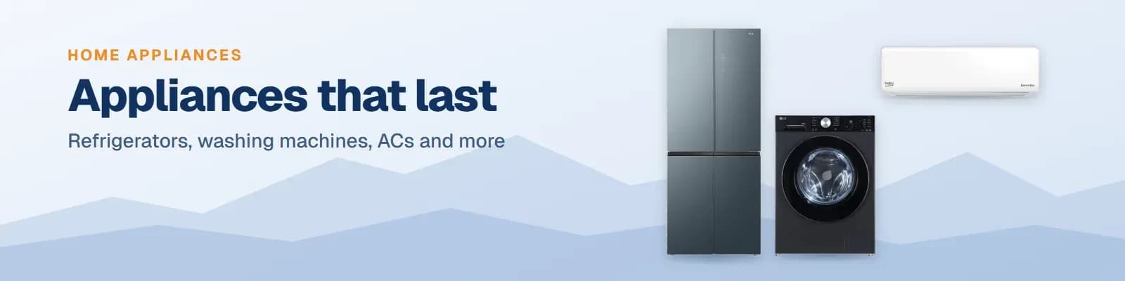 Refrigerators, washing machines and ACs