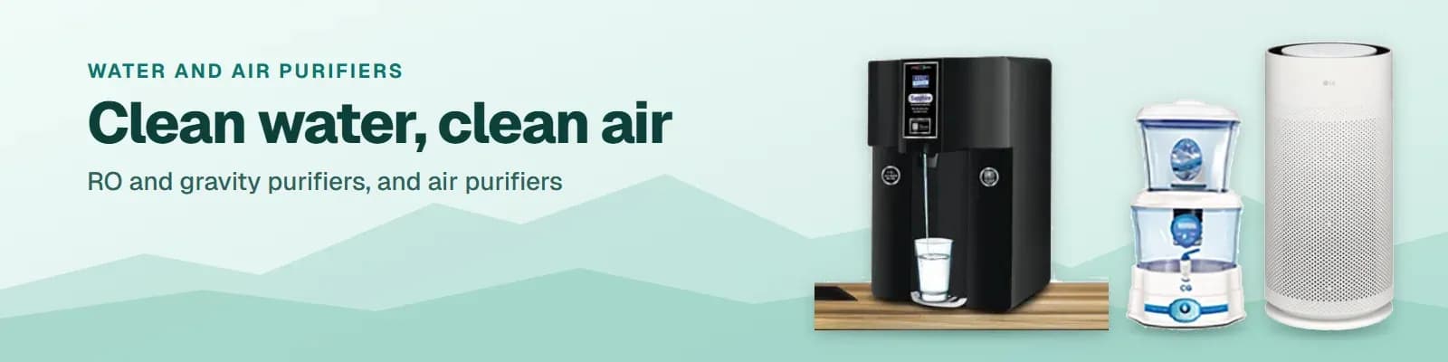 Water purifiers and air purifiers